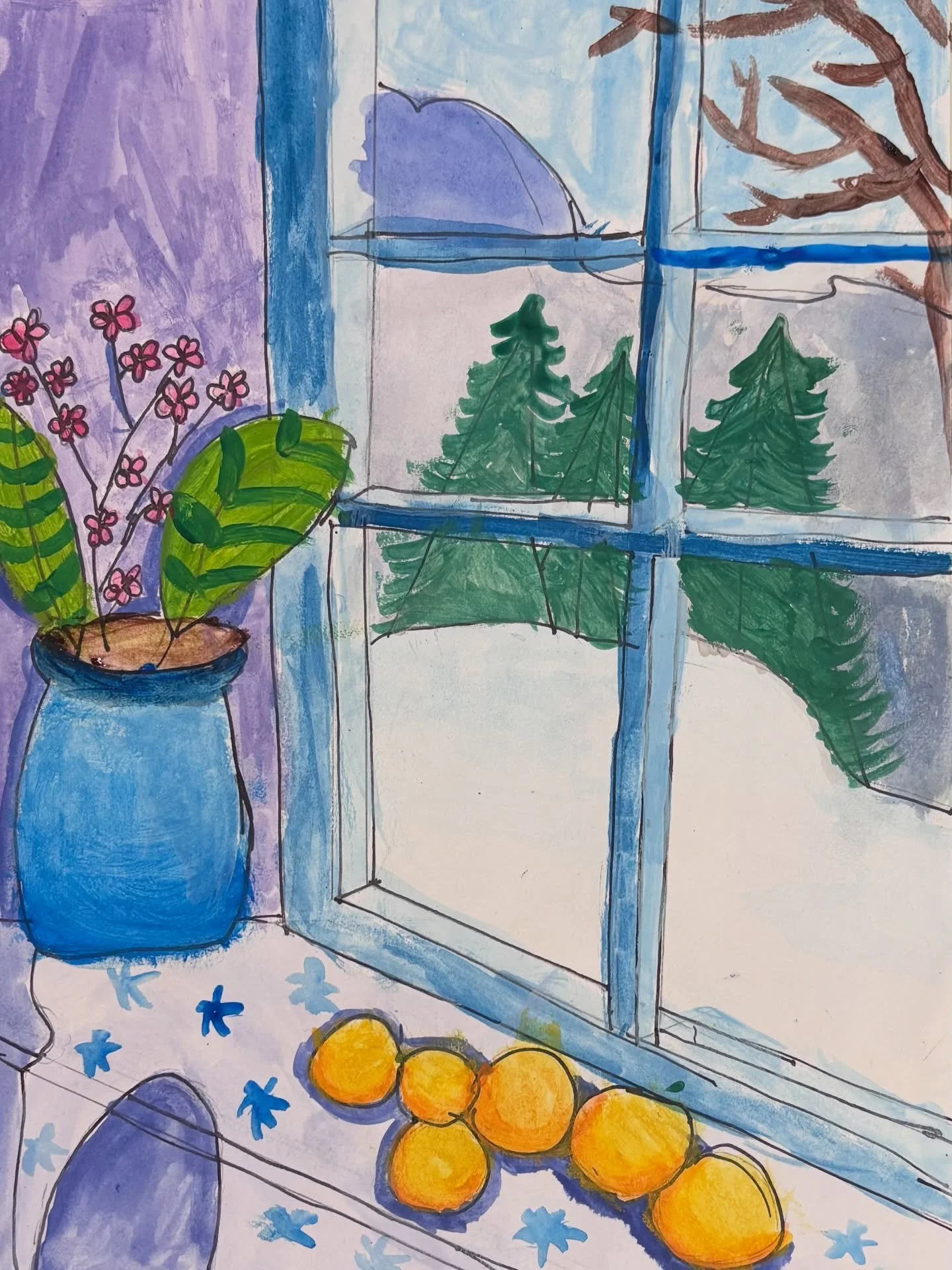 Happy snow day, Toronto! We hope all the young artists out there took some time today to go outside and be inspired by the beautiful winter weather. These winter window paintings were made by our Tuesday Grade 4-6 #DrawingandPainting class. For this 