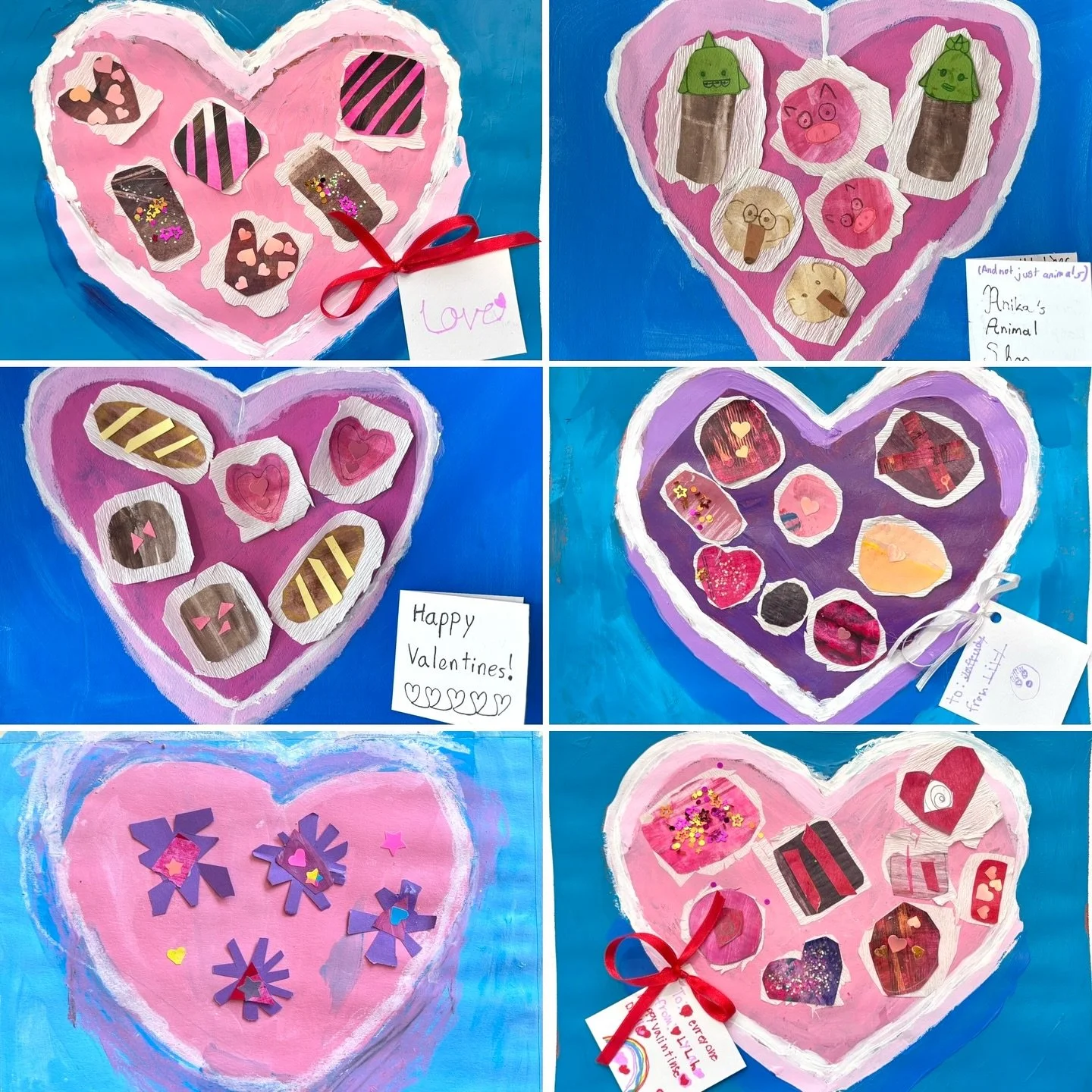 It was a PA Day in Toronto today, and our studio was buzzing with creativity! In the morning, our PA Day campers made Valentine&rsquo;s chocolate boxes. For this project, we used acrylic to paint a heart shaped box using some simple perspective. We t