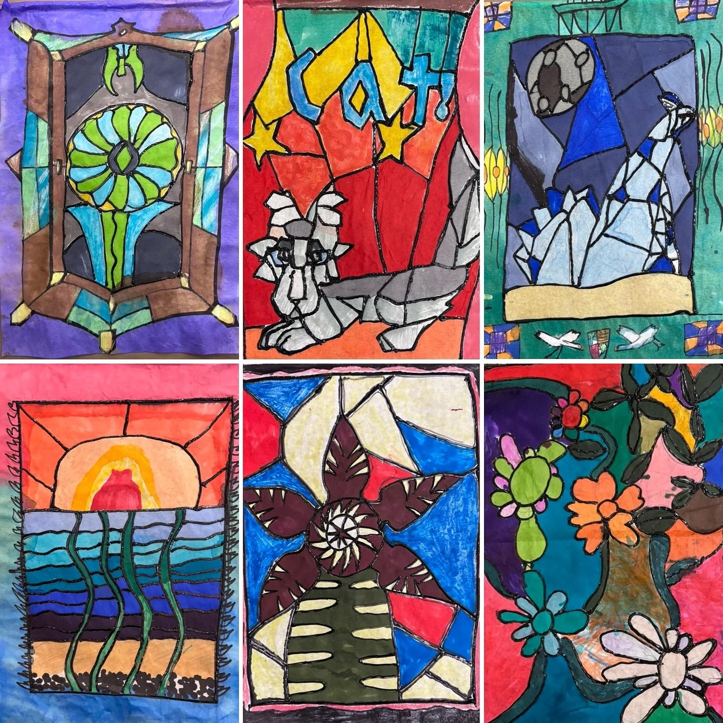 Stained glass, or leaded glasswork, is one of the main Medieval artforms to have survived to the present day. Many large windows have withstood the test of time and remained substantially intact since the Late Middle Ages. This term, our Monday #Draw