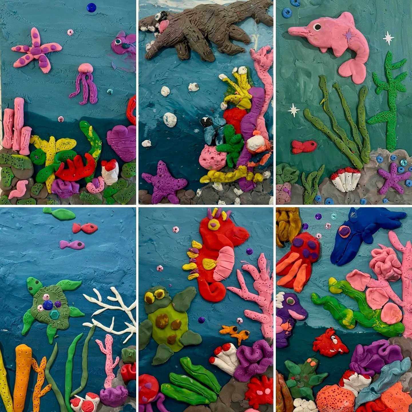 Today was the first day of March Break camps here at Freehand! We set off on an &ldquo;Artventure&rdquo; journey around the world, beginning with a trip to a coral reef. For this project, we used plasticine to create reef &ldquo;clay paintings&rdquo;