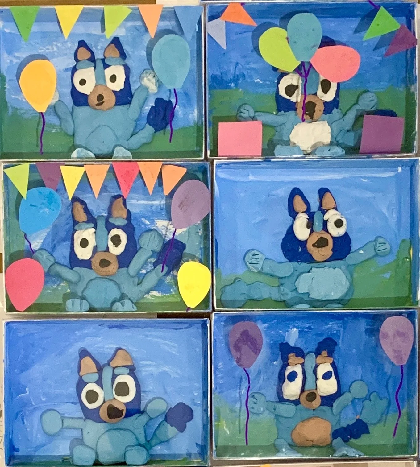 Happy 6th birthday, Anaya! We had a great time making #bluey shadowboxes with you and your friends today!

Interested in arranging a special party for the young artist in your life? Send us an email to schedule your booking! Info@freehandart.ca

#tor