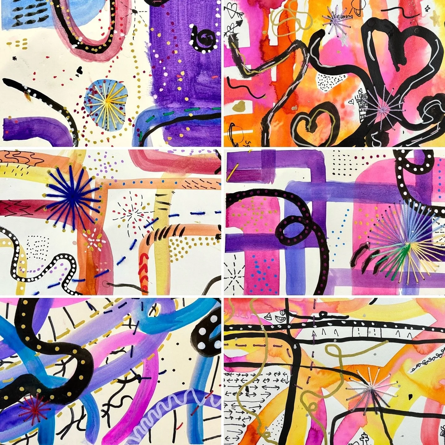 This term, our Tuesday and Wednesday #ArtExplorations classes learned about #abstract art. Abstract art is art that does not attempt to represent an accurate depiction of reality but instead uses shapes, colours, forms, and gestural marks to achieve 