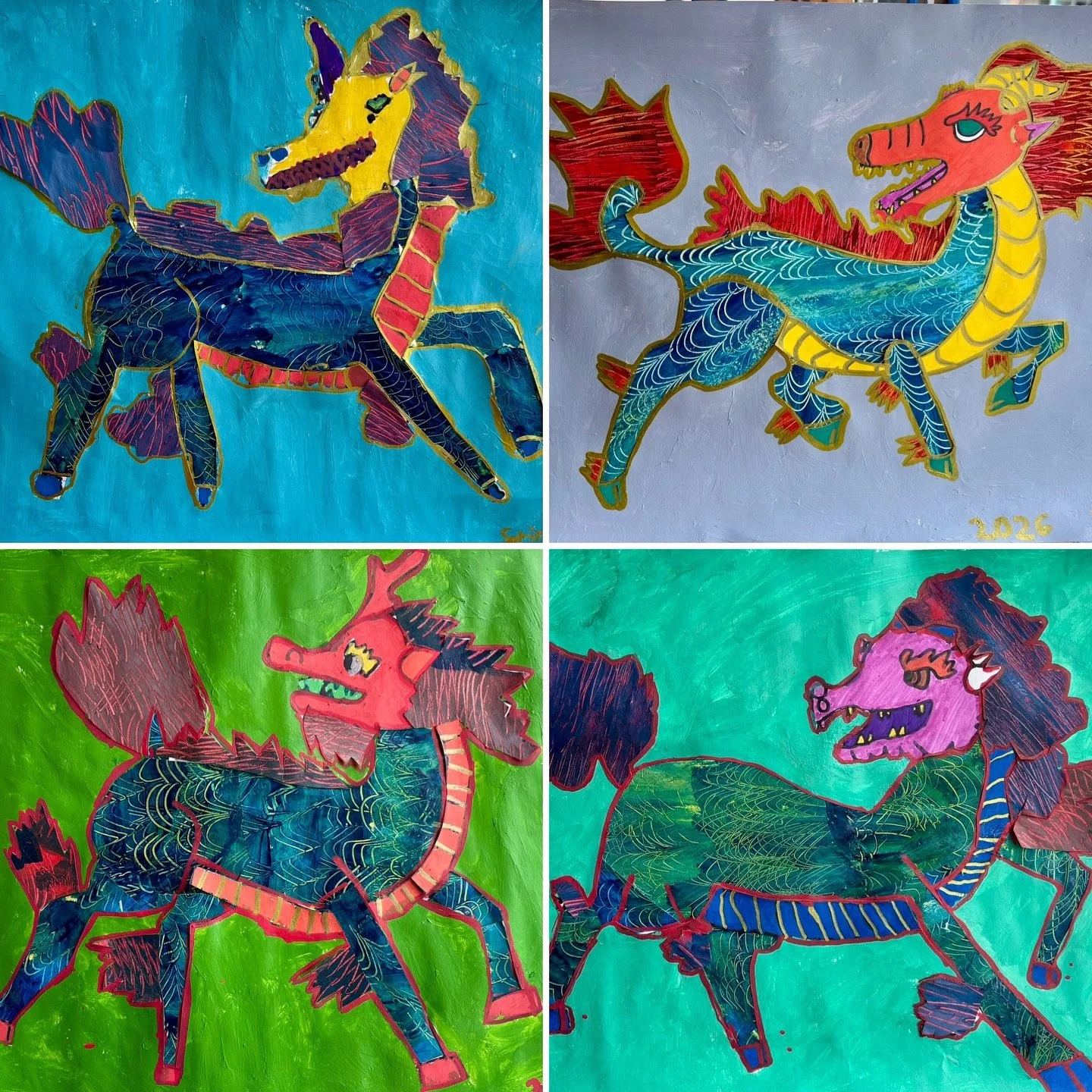The qilin is a legendary hooved chimerical creature that appears in Chinese mythology. Qilin have Chinese dragon-like features: similar heads with antlers, eyes with thick eyelashes, manes that always flow upward, and beards. The body is fully or par