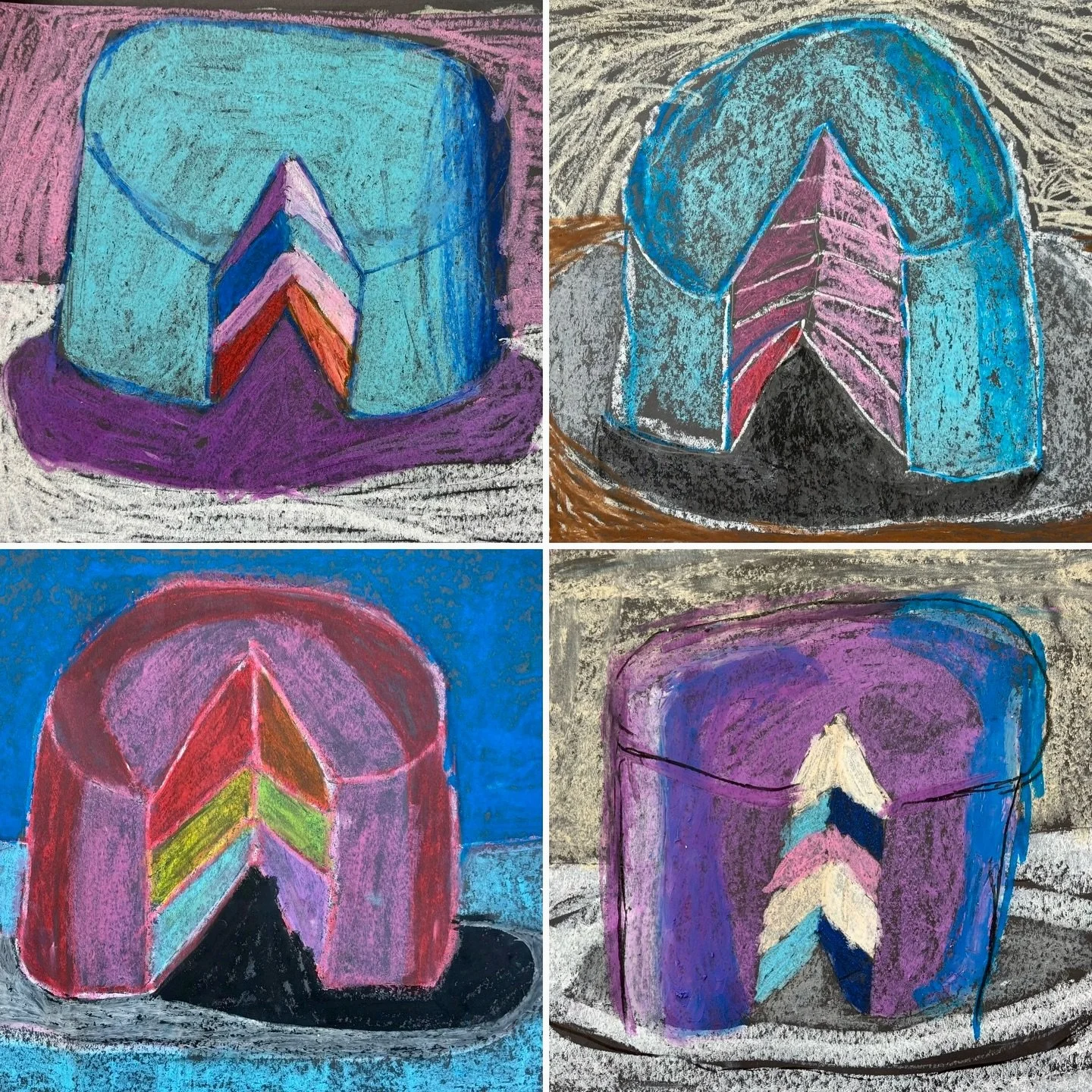Today was the final session of our After 4 art program at #johnwanlessps . We had just enough time to complete some quick #waynethiebaudinspired cake drawings. For this project we learned about shading with colour and how to draw a 3 dimensional cake