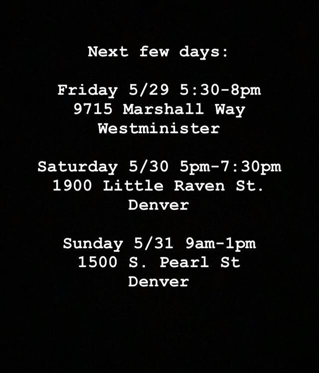 Where you can get your noms the next few days! 🌸💜🌸 online orders are preferred! If you have a mask on, you can order and pay with card/Apple/google pay at the truck! We don&rsquo;t have change for cash at this time. If you don&rsquo;t have a mask,