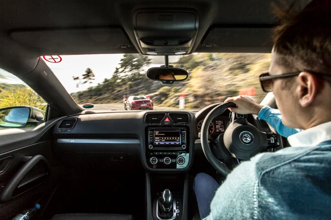 Volkswagen Scirocco R Southern France Chasing RCZ-R