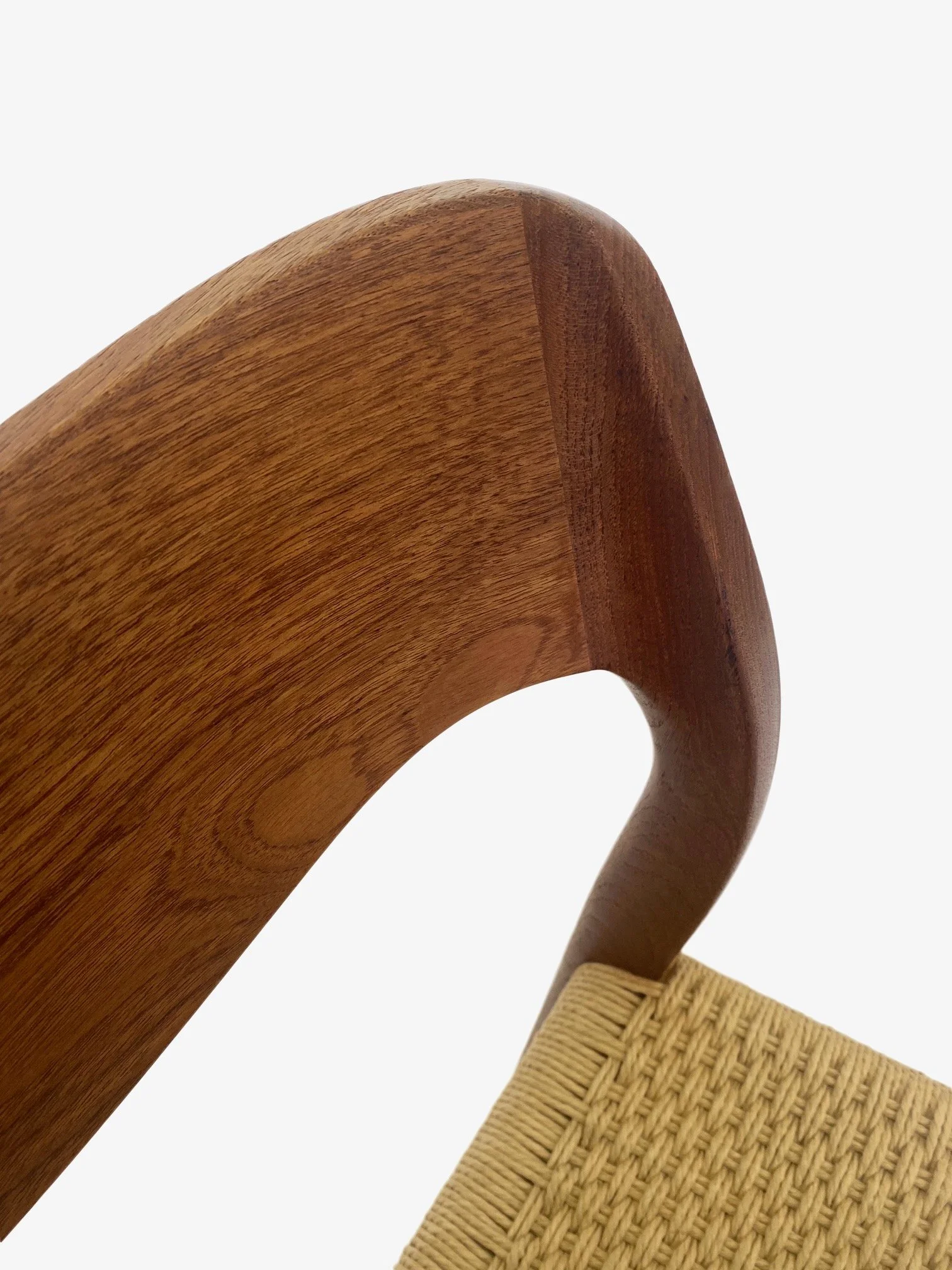 Danish Niels Møller Model 71 Teak and Paper Cord Set of 6 Dining Chairs ...