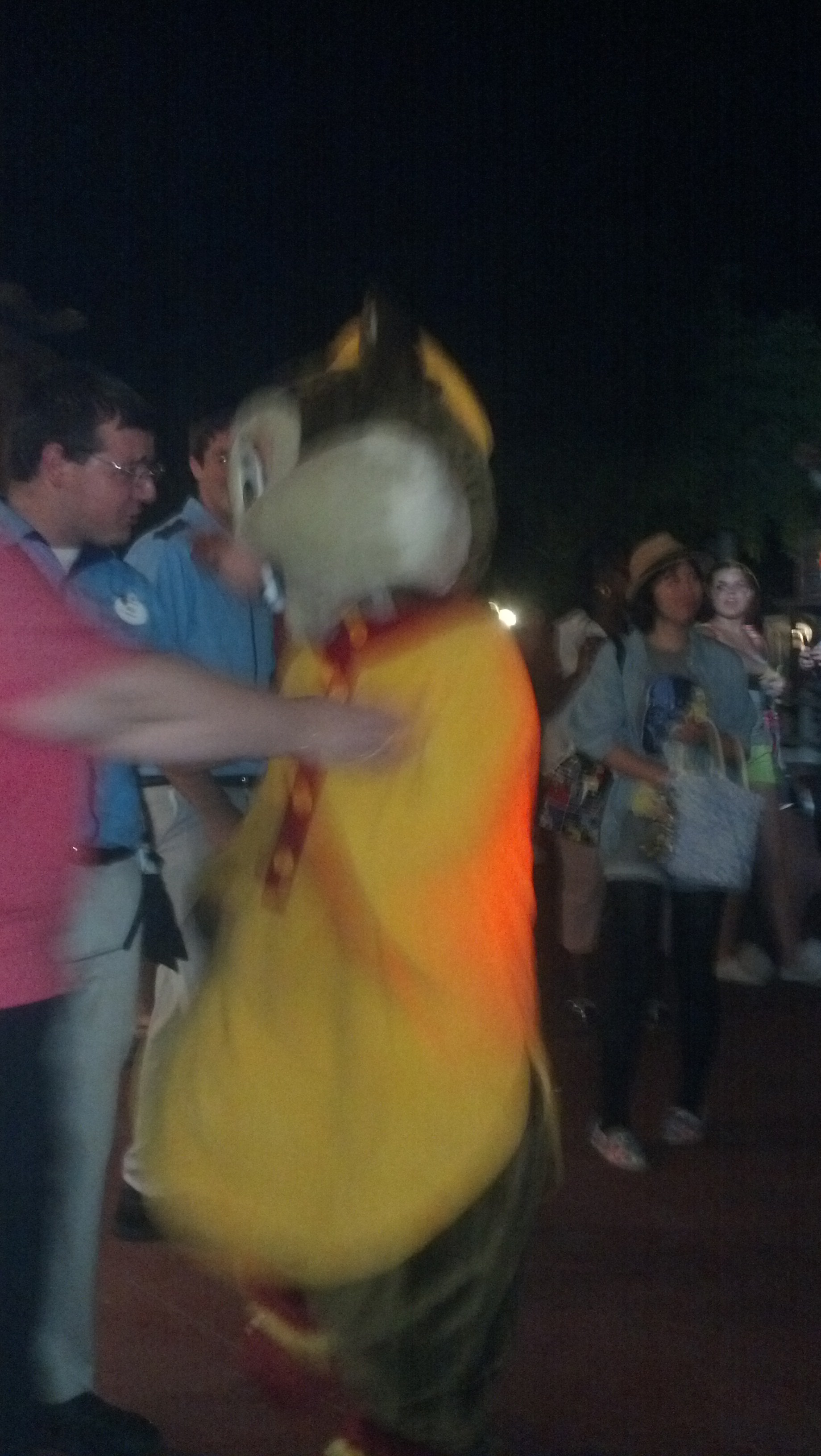 Frontiereland Dance Party with all the Characters in their pajamas