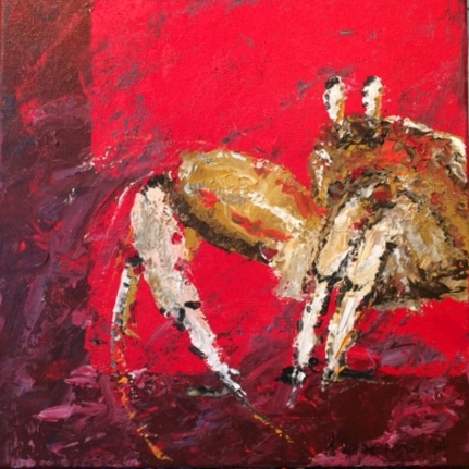 'Ready' Acrylic on Canvas 12"x12" $100