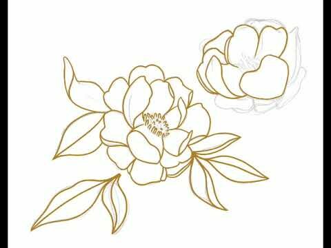 Golden Florals - Procreate Process Video