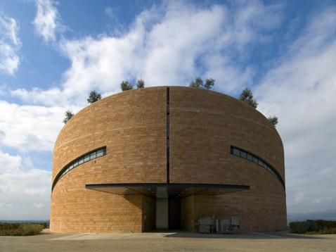 Petra Winery in Suvereto , Italy. Mario Botta Image from the official website http://www.botta.ch