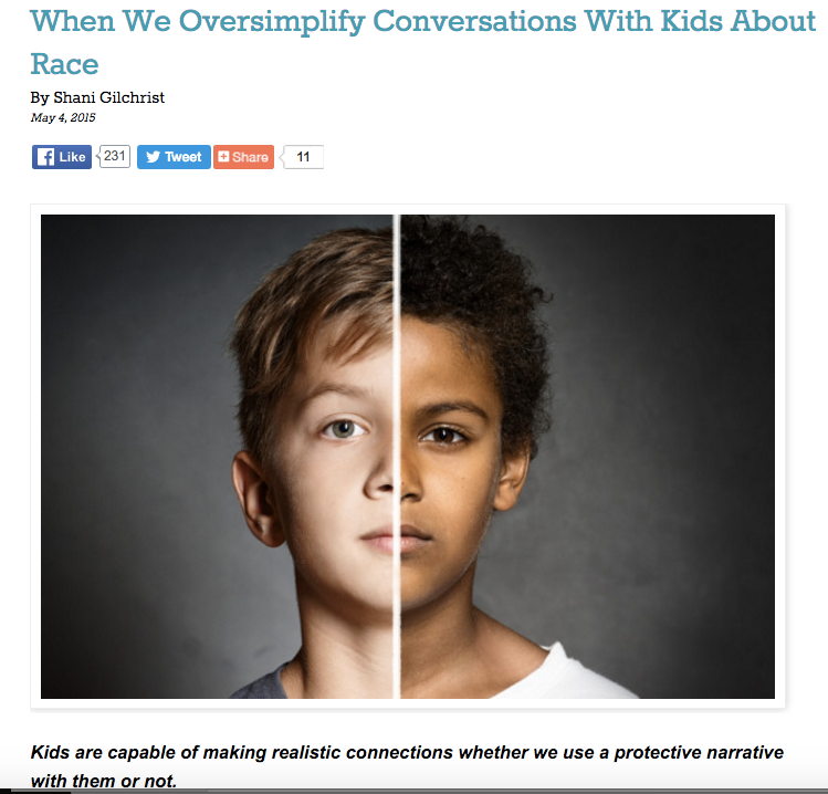 "When We Oversimplify Conversations With Kids About Race" - Role Reboot