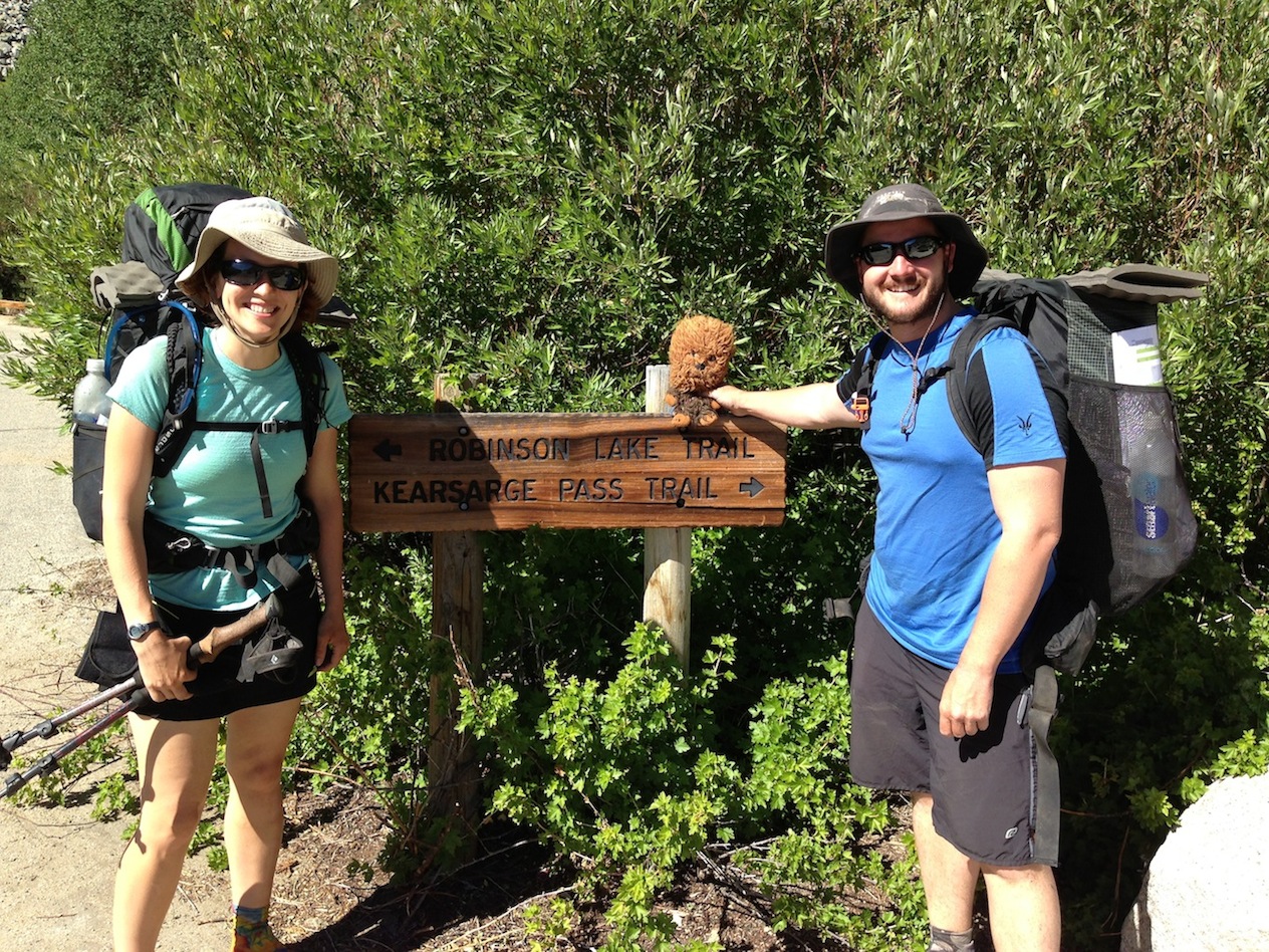 PCT: Bull Moose and Uncle Sue with Chewie in late June 2014