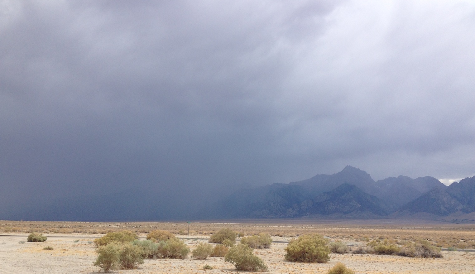 Afternoon rain on July 8 just south of Mt. Williamson