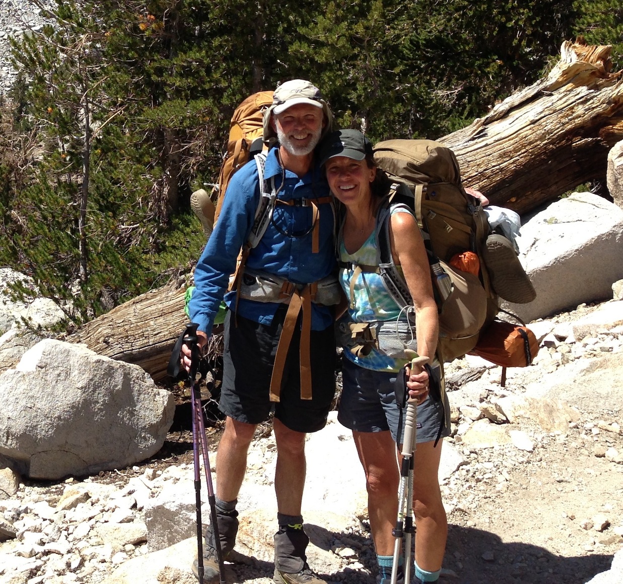 Oregon JMT hikers Craig and Noni are loving the trail after a few days at the Base Camp