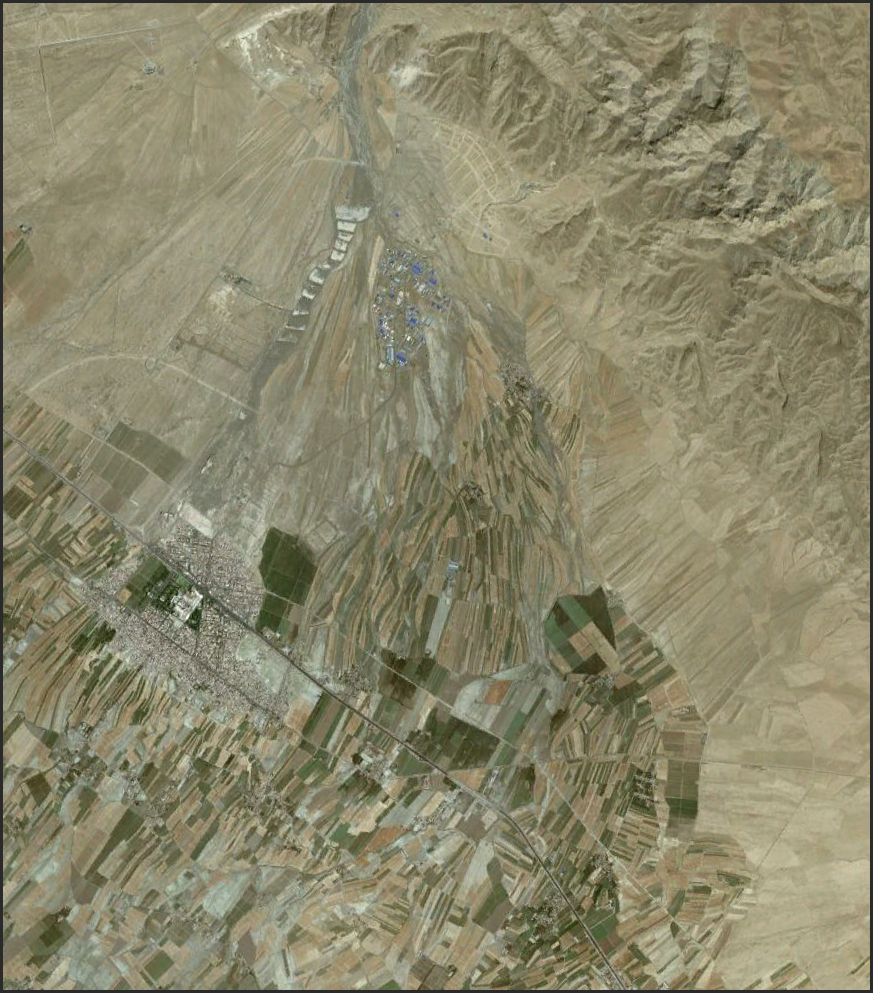 A stellar example of adaptive management...at least as far as I am concerned. The pattern of agricultural fields aligned on the marginal segment of this large alluvial fan in NE Iran is startlingly harmonious with the underlying geology.