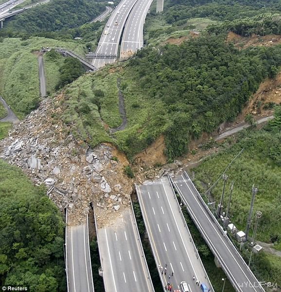 'Out of the blue' landslide in Taiwan 