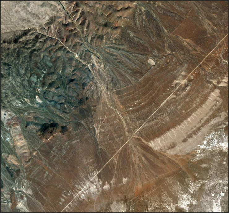 Wave scarps and fault scarps and composites thereof. More pathological Nevada geomorphology. 