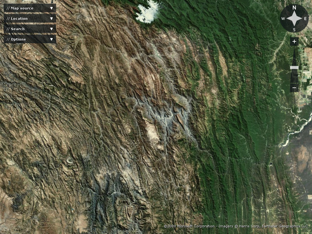 Southern Bolivia, eastern Andean fold and thrust belt