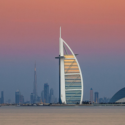 Copy of Dubai Skyline at sunset