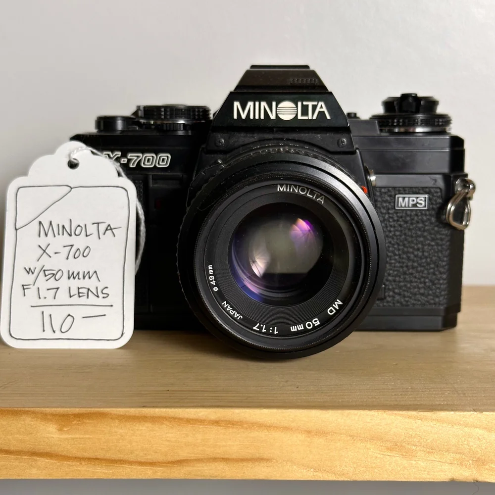 フィルムカメラ MINOLTA X-700 + MD ROKKOR 50mm F1.7 Minolta X-700 with Motor-drive - High 5 Cameras