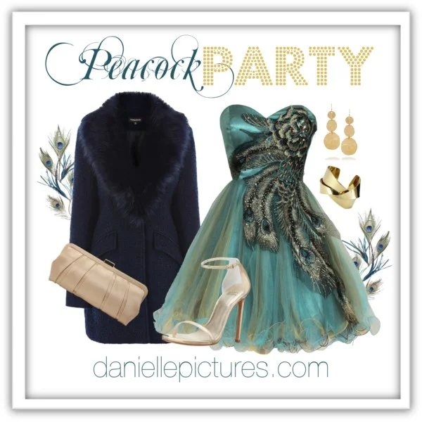 Danielle's Du Jour ★ Glamour Styling Inspiration Peacock Party | Washington DC Glamour and Boudoir Photographer