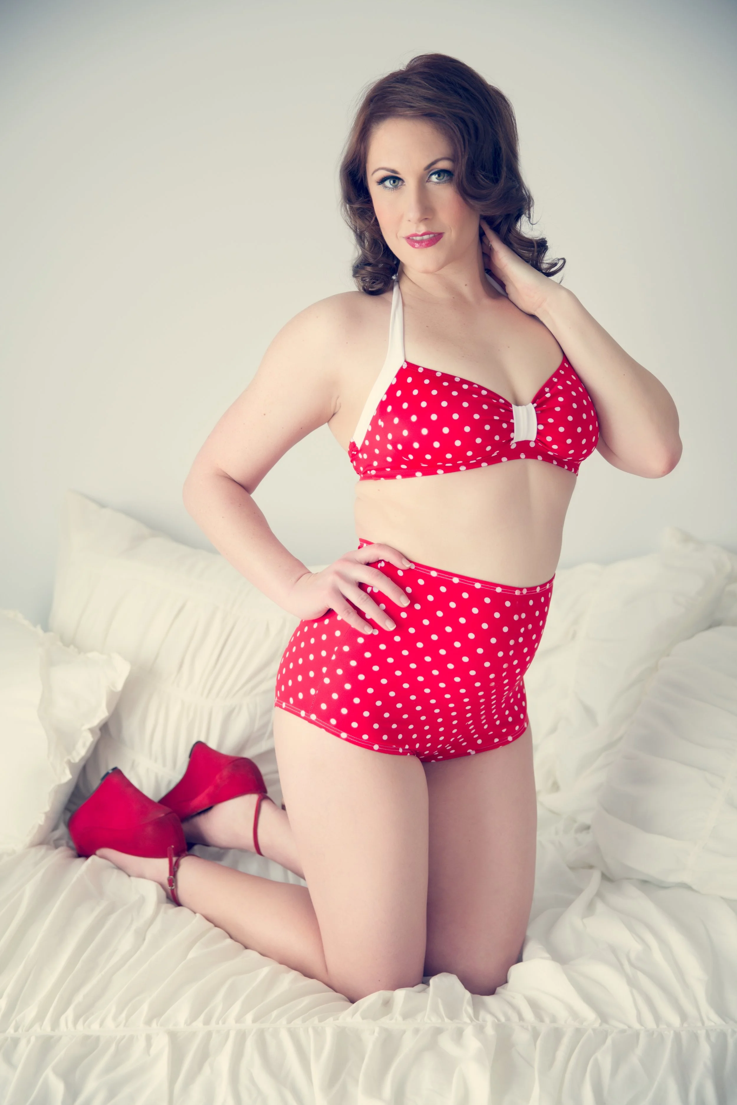 Luxury Boudoir Portraits by Evoke Boudoir in DC - Photo of a woman posing for a boudoir session.