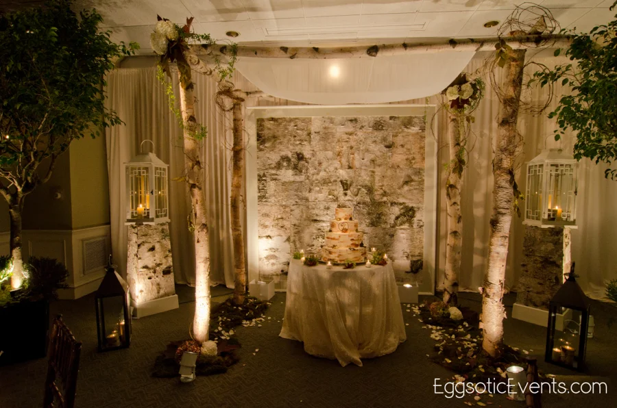 Birch Wedding Lighting and Decor by Eggsotic Events 02.jpg