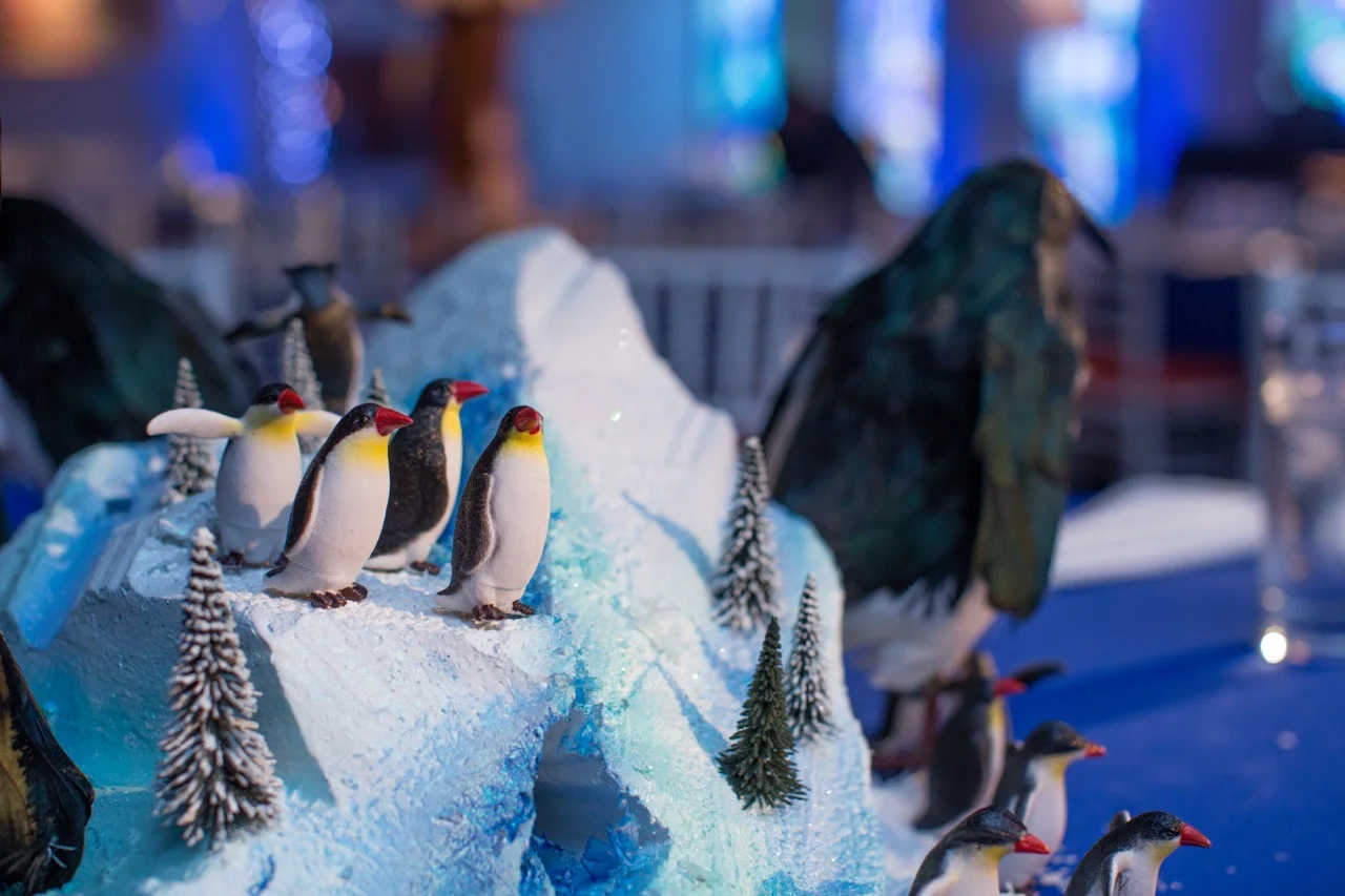 Details of our penguin centerpiece