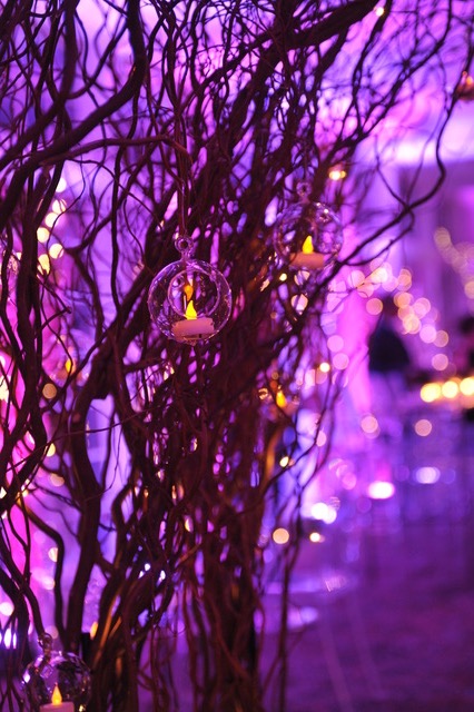 Our clear hanging bubble votives stand out in just the right way, creating a fairytale look.