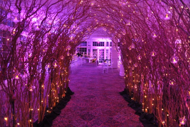 An enchanted entry way is a perfect first impression to give your guests.
