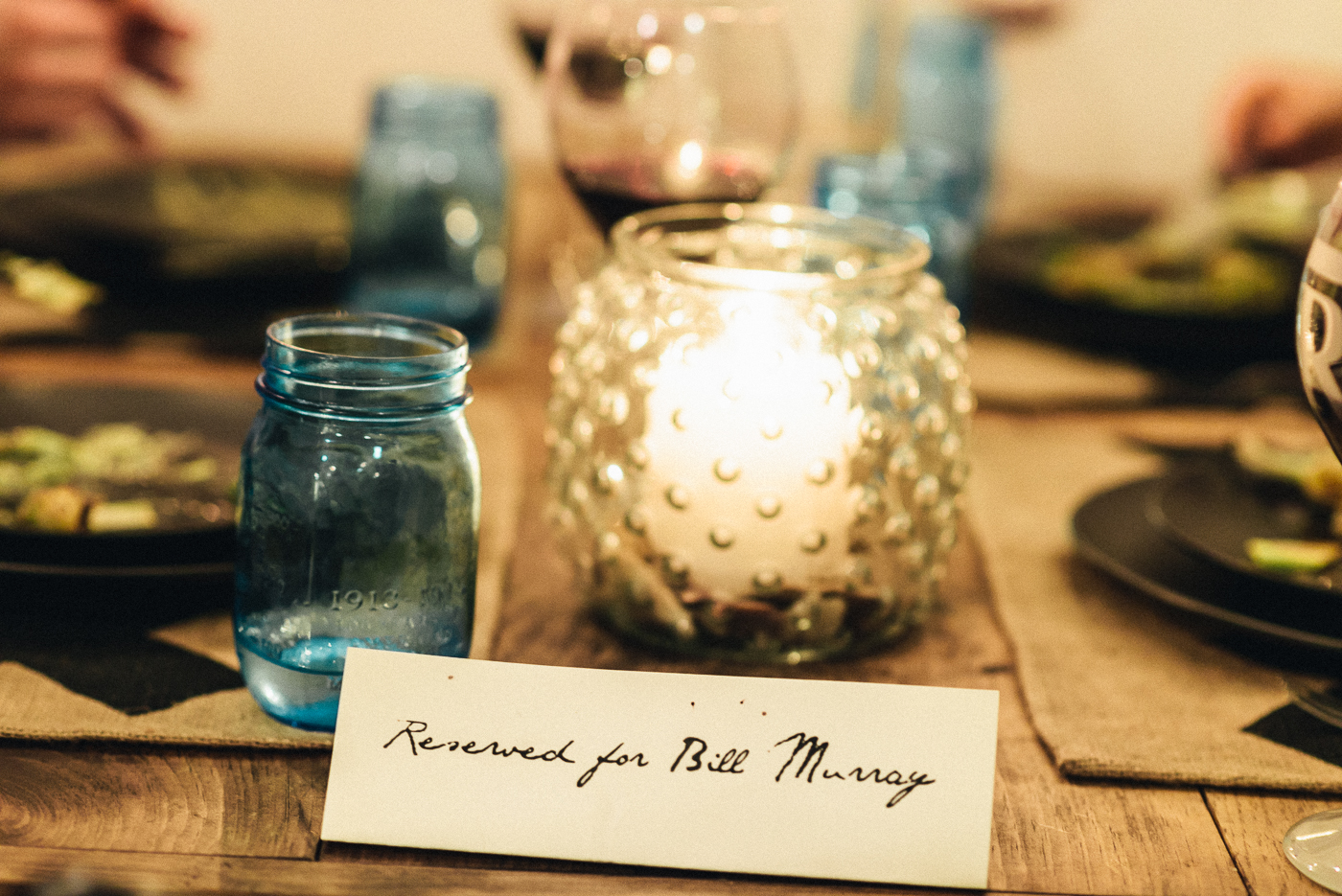 Ramsey has a soft spot for Bill Murray, who he invited to Bar R via a burger homage. The actor has a seat saved at each dinner, just in case.