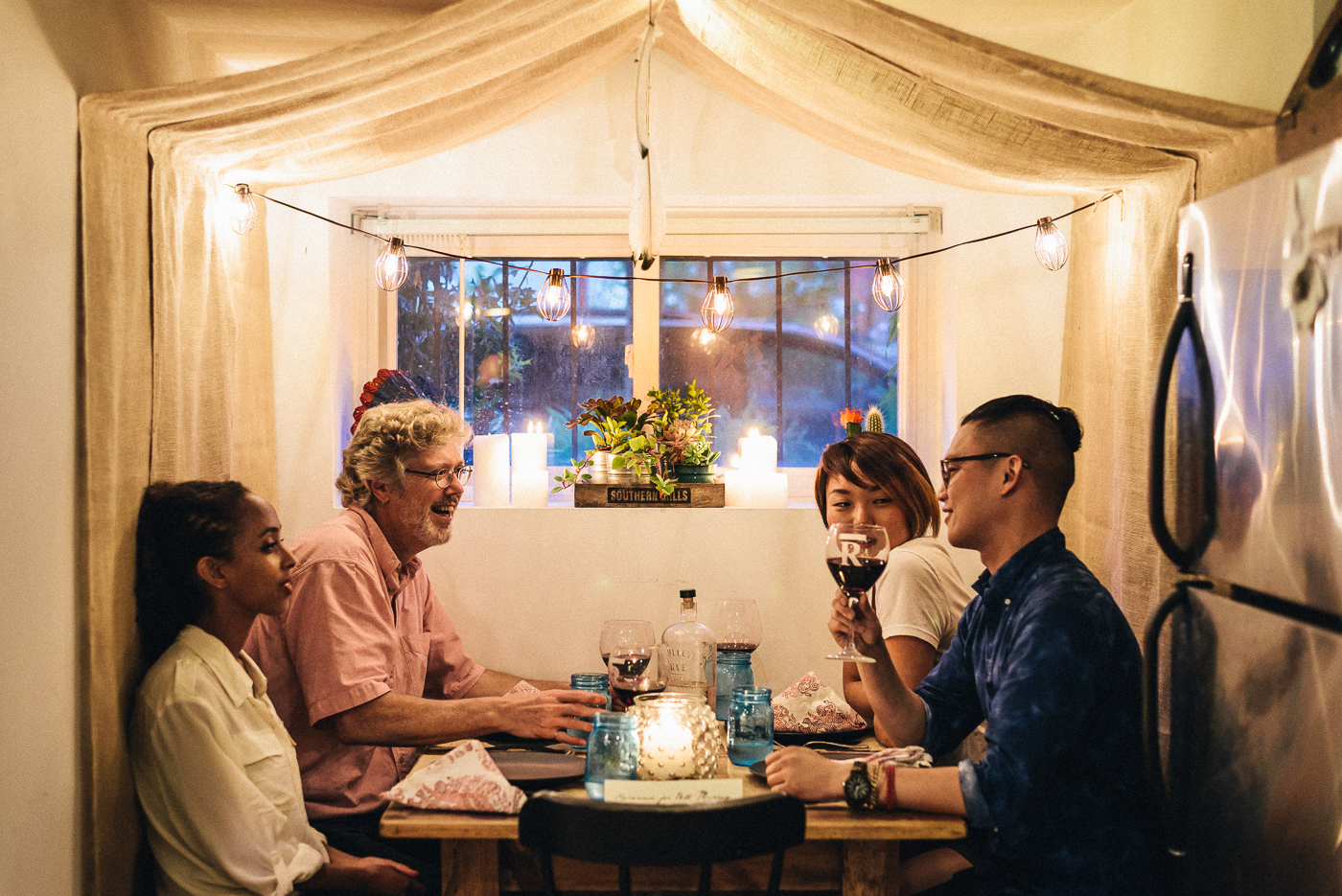 The Bar R installation in Ramsey's cozy kitchen is courtesy of Morgan Hungerford West of Pandahead, a lifestyle and styling company based in Washington, DC. 