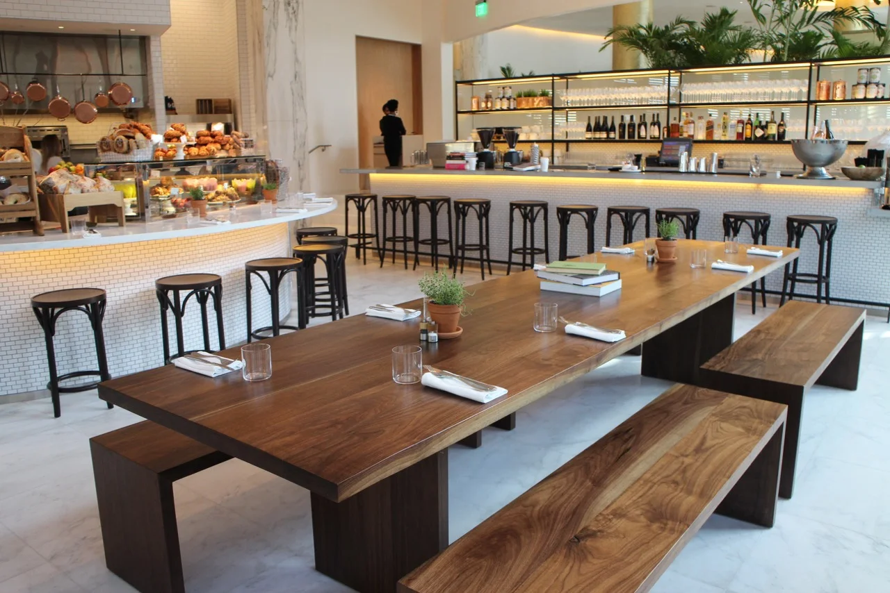 Colorado Live Edge Maple and Glass Dining Table