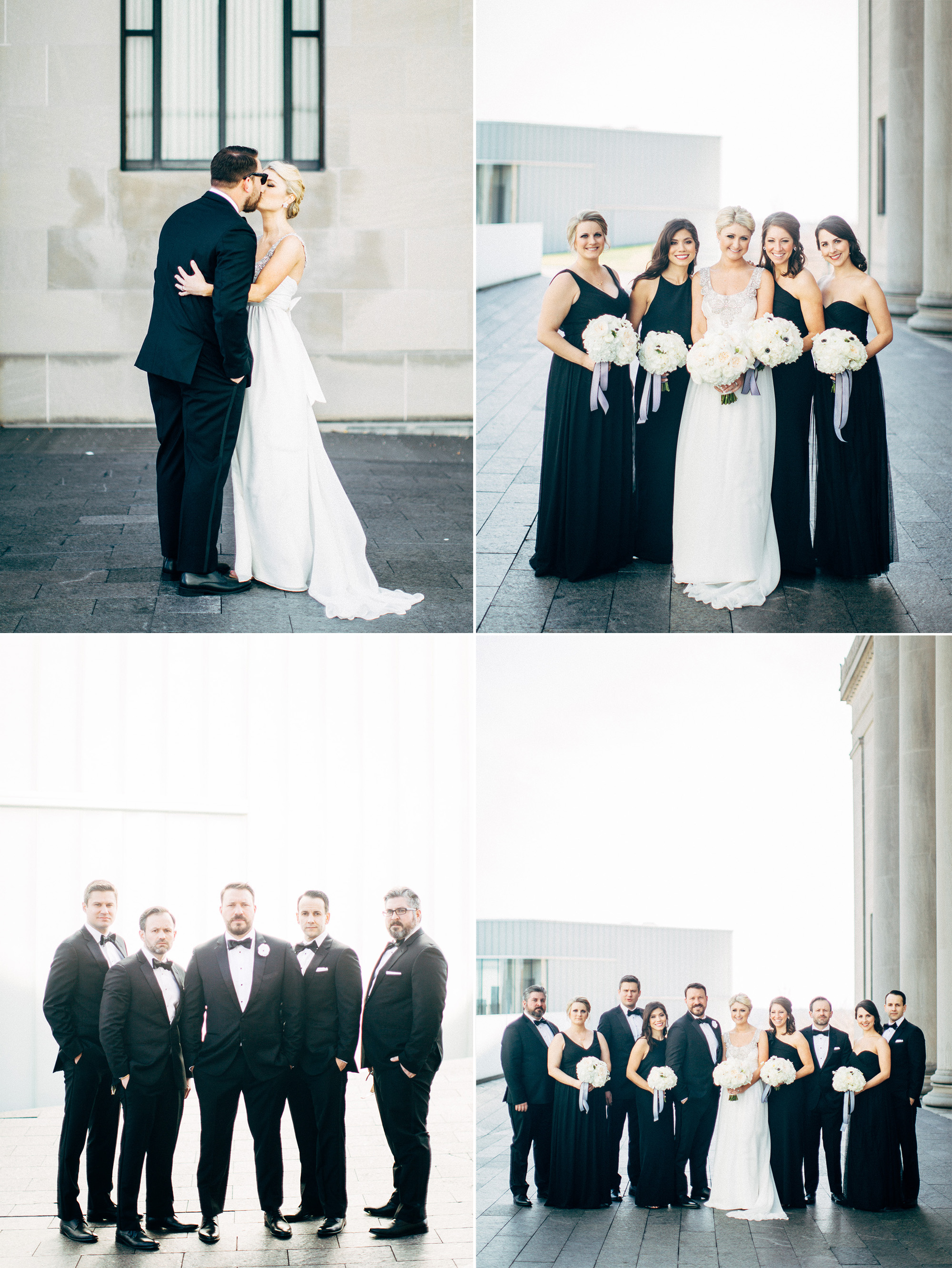 Kansas City Engagement & Wedding Photographer - Nelson Atkins Wedding Party Portraits