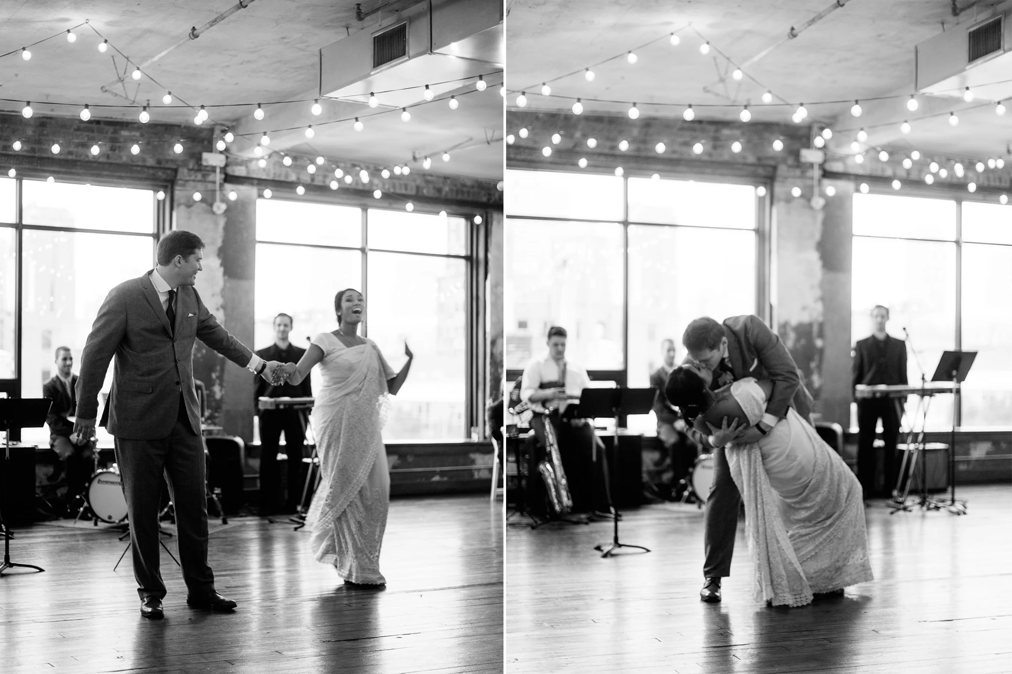 Bauer Event Space Wedding Reception, Matt Kleinmann Sangeeta Shastry Rusty Wright