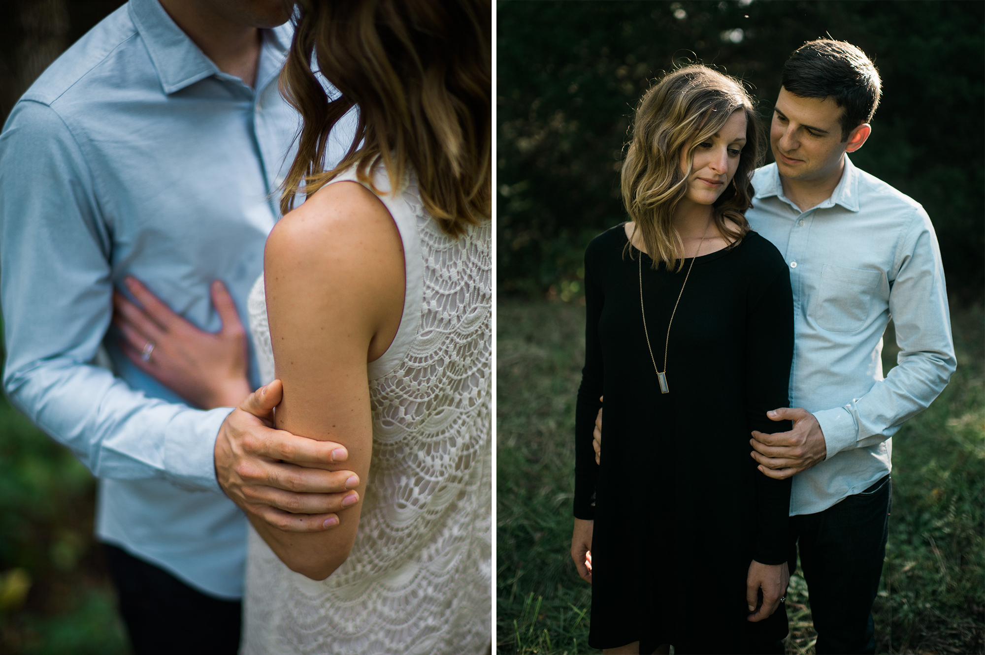 Woodsy engagement portraits in Kansas City, Missouri