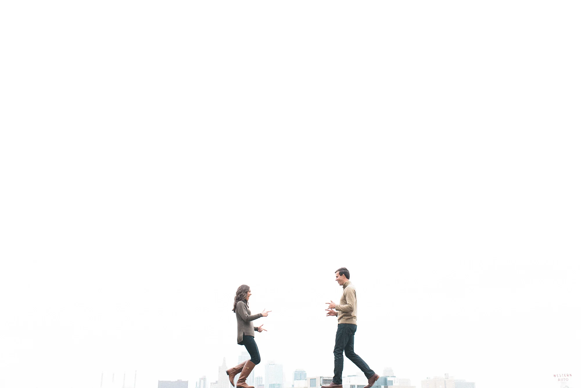 Evan Captain Meghan Doherty Engagement Portraits at Lewis & Clark Point by Rusty Wright