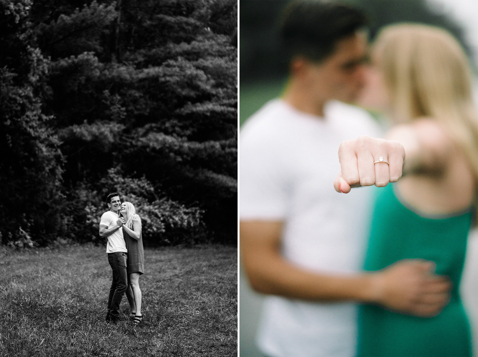 Andrew McClanahan Alex Hilliard Rusty Wright Wooded Woodsy Kansas City Engagement Portraits