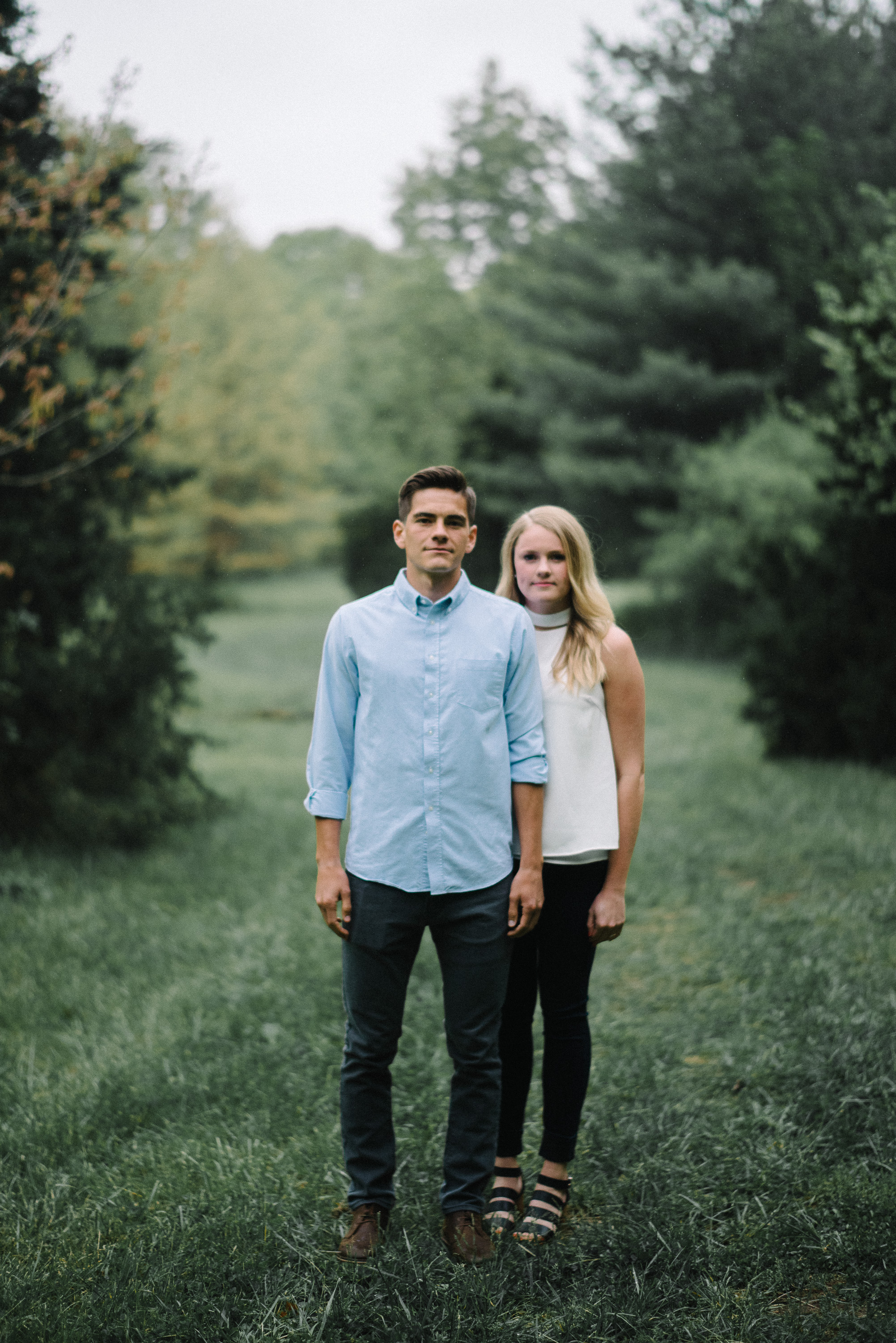 Andrew McClanahan Alex Hilliard Rusty Wright Wooded Woodsy Kansas City Engagement Portraits