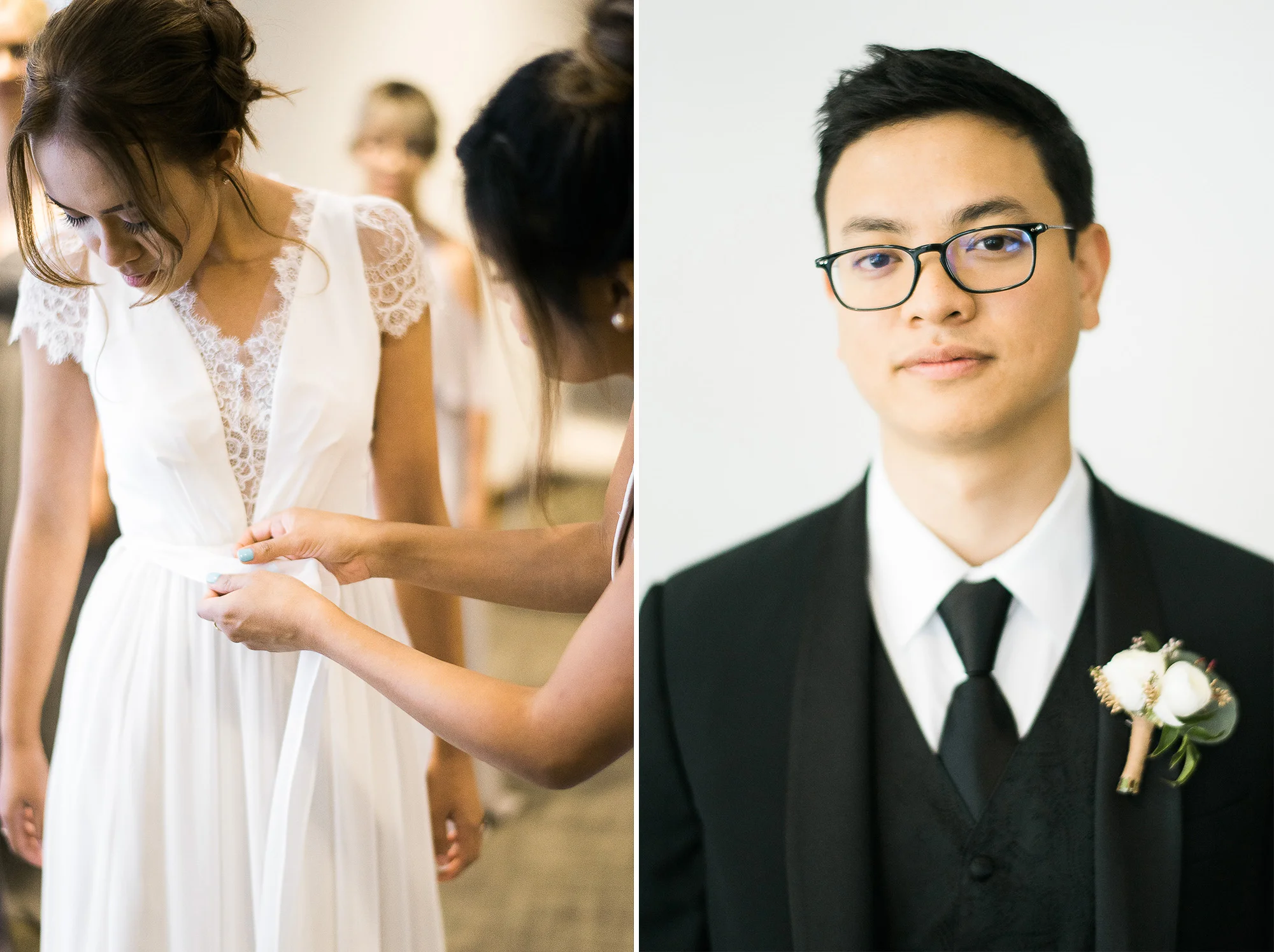 Curé of Ars Catholic Church, the Bride and the Bauer Event Space Wedding Ceremony and Reception