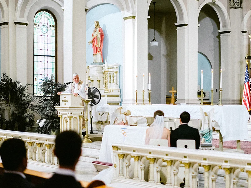 Anthony & Kelsey Altomare Rusty Wright Our Lady of Sorrows the Gallery Event Space Wedding Ceremony & Reception