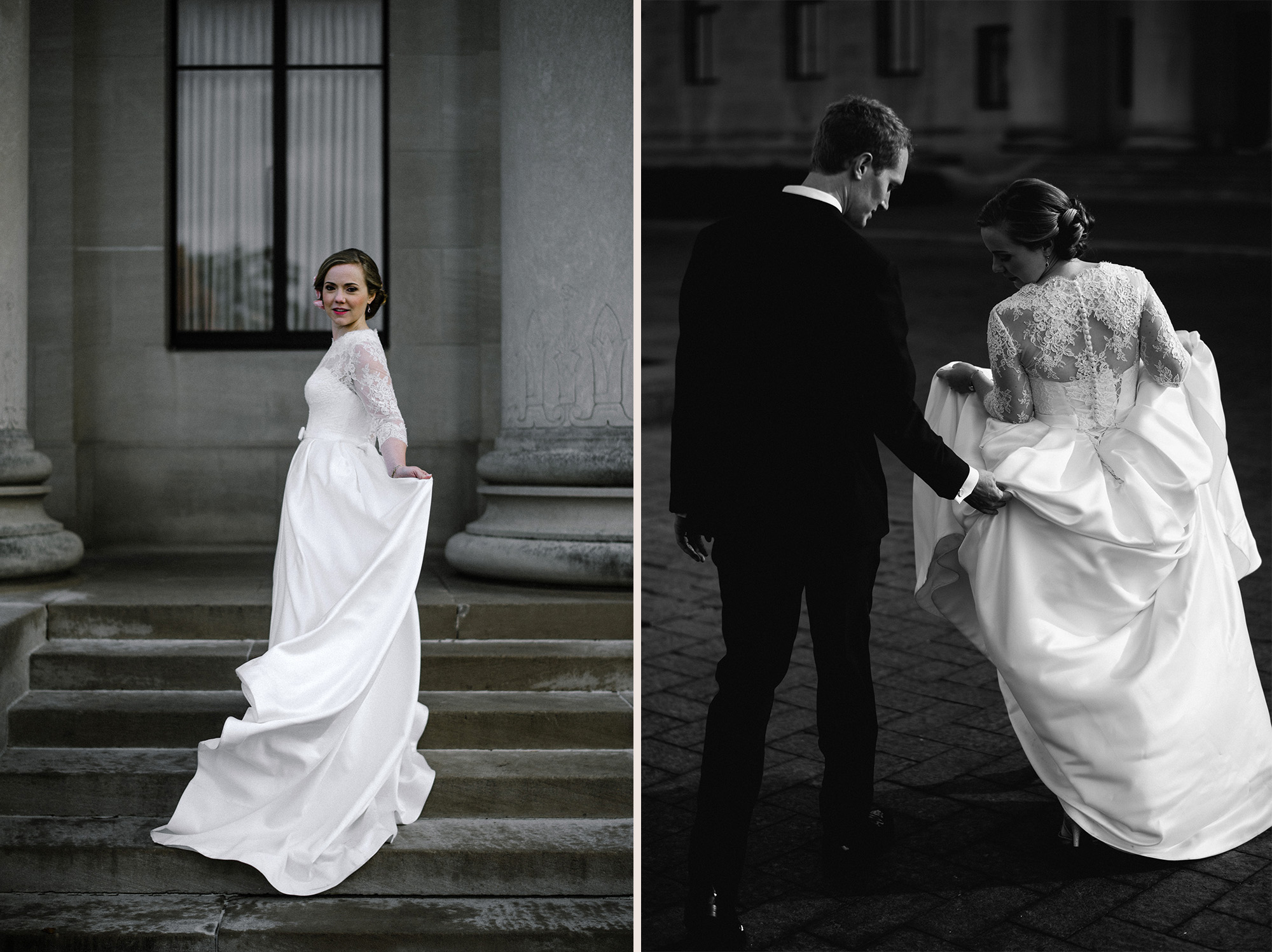 Kansas City Nelson-Atkins Museum Wedding Portraits Photography