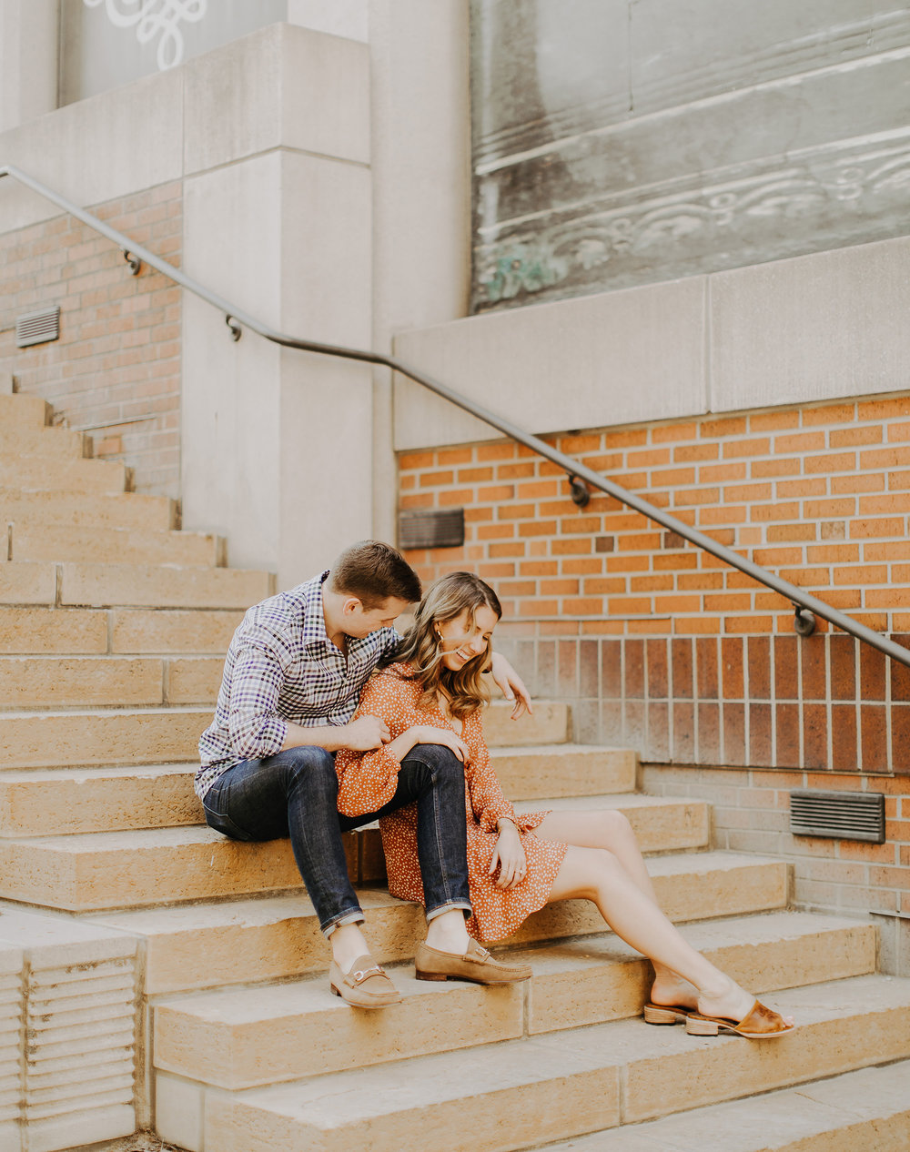 Wesley Goforth &amp; Jaclyn Sheets's Kansas City Engagement Portraits by the Waldron Photograph Company.