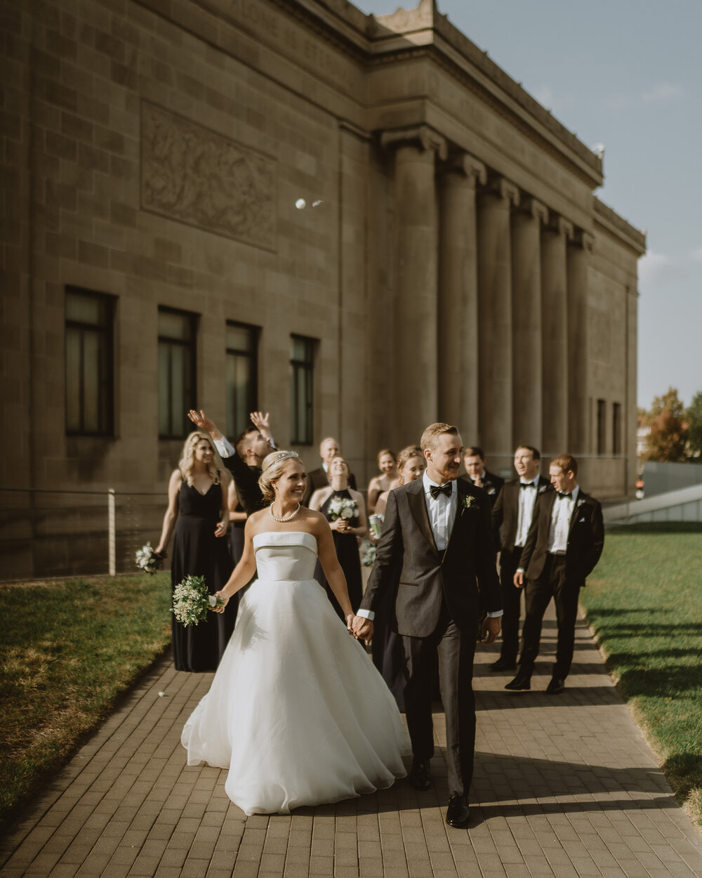 Modern Wedding Photographer Ceremony Reception Preparation Nelson Atkins Portraits