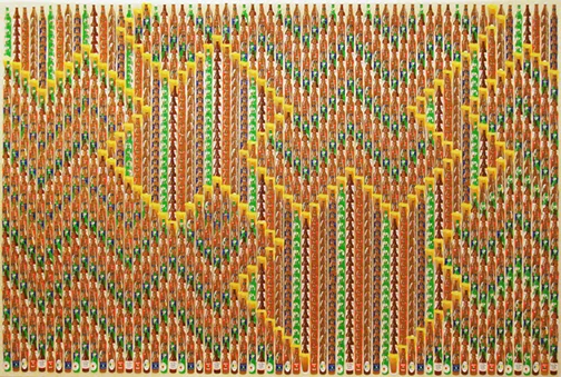 Beer on the Wall , 2007 41" x 29" Stickers on Paper