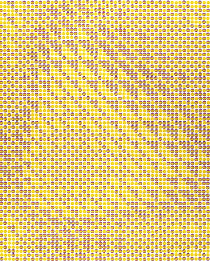 Hot!, 2006 34" x 28" Stickers on Paper