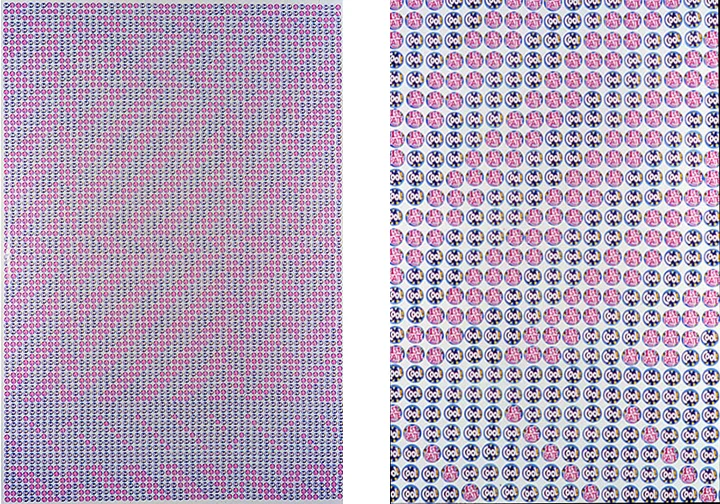 Cool First Rate !, 2004 41" x 29" Stickers on Paper