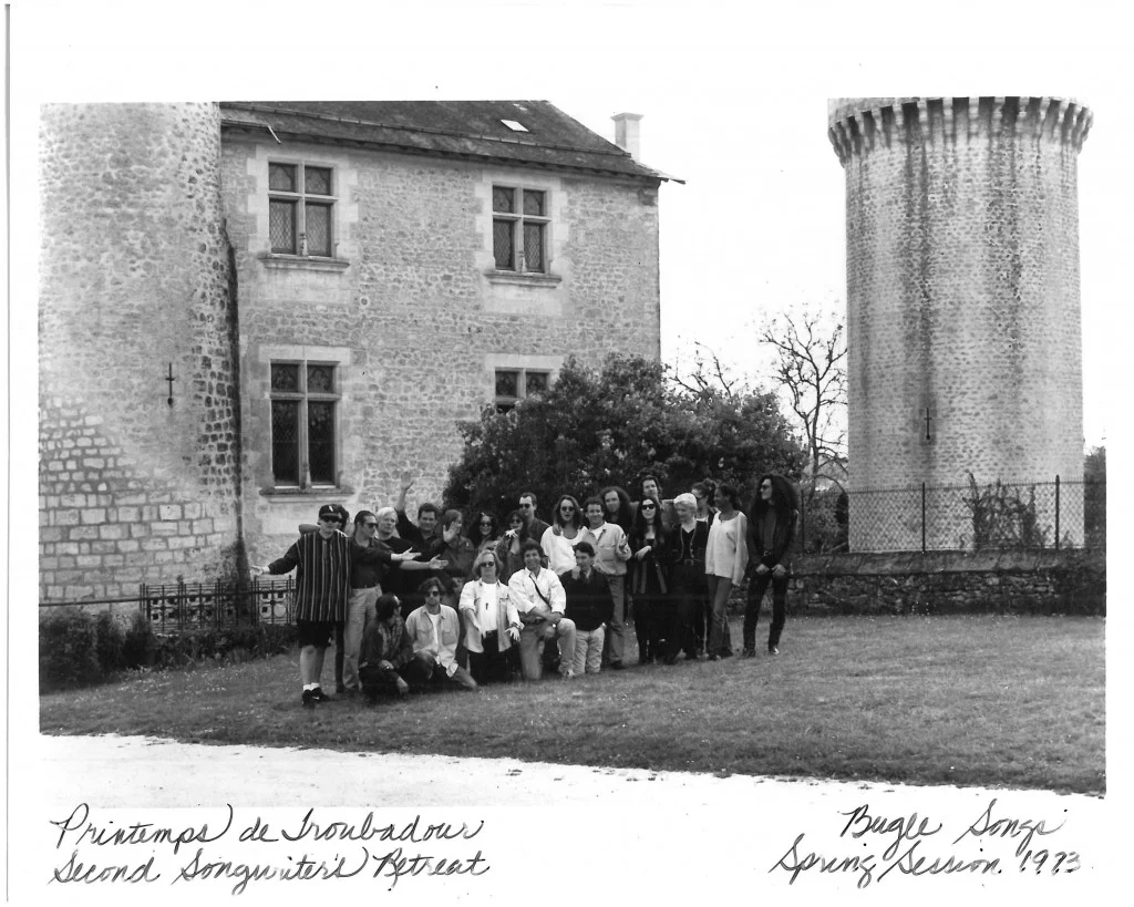 Miles Copelands writers retreat in the south of France 1992. I'm 3rd from the left, bottom row.
