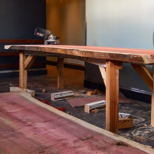 10' Redwood tables